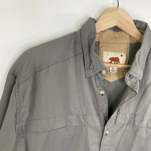Dakota Grizzly Grey Short Sleeve Button Front Shirt Men's Size X-Large XL - Picture 5 of 9